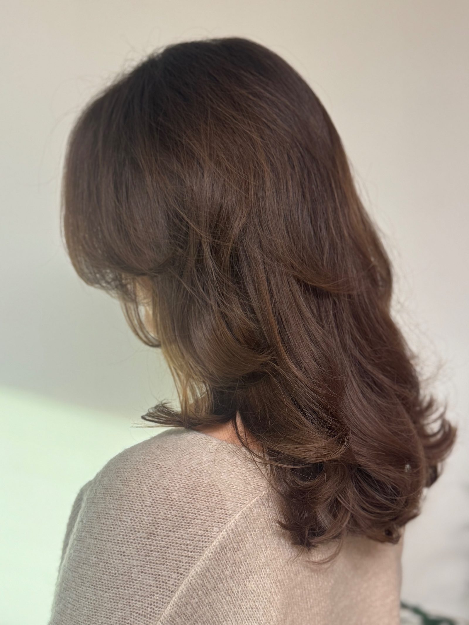 Butterfly cut & bouncy blow out